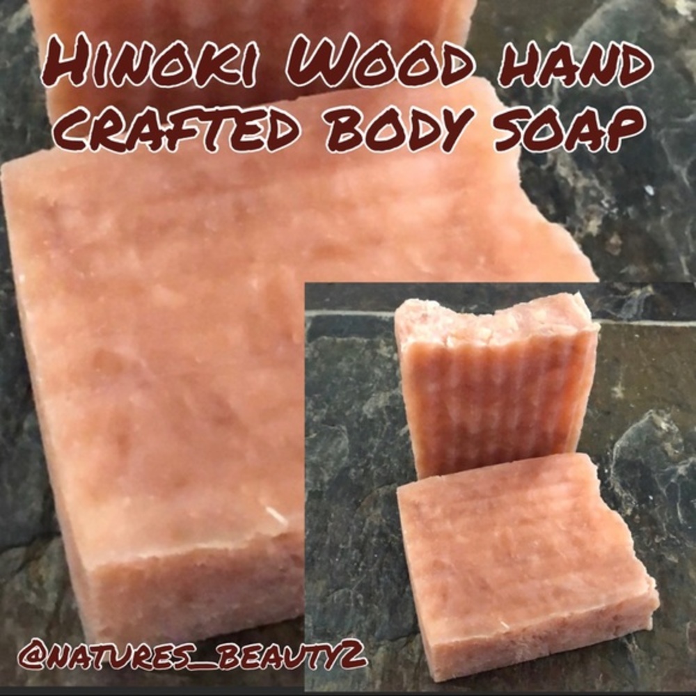 Sold out Skincare Hinoki Wood home crafted lux body soap 🧼